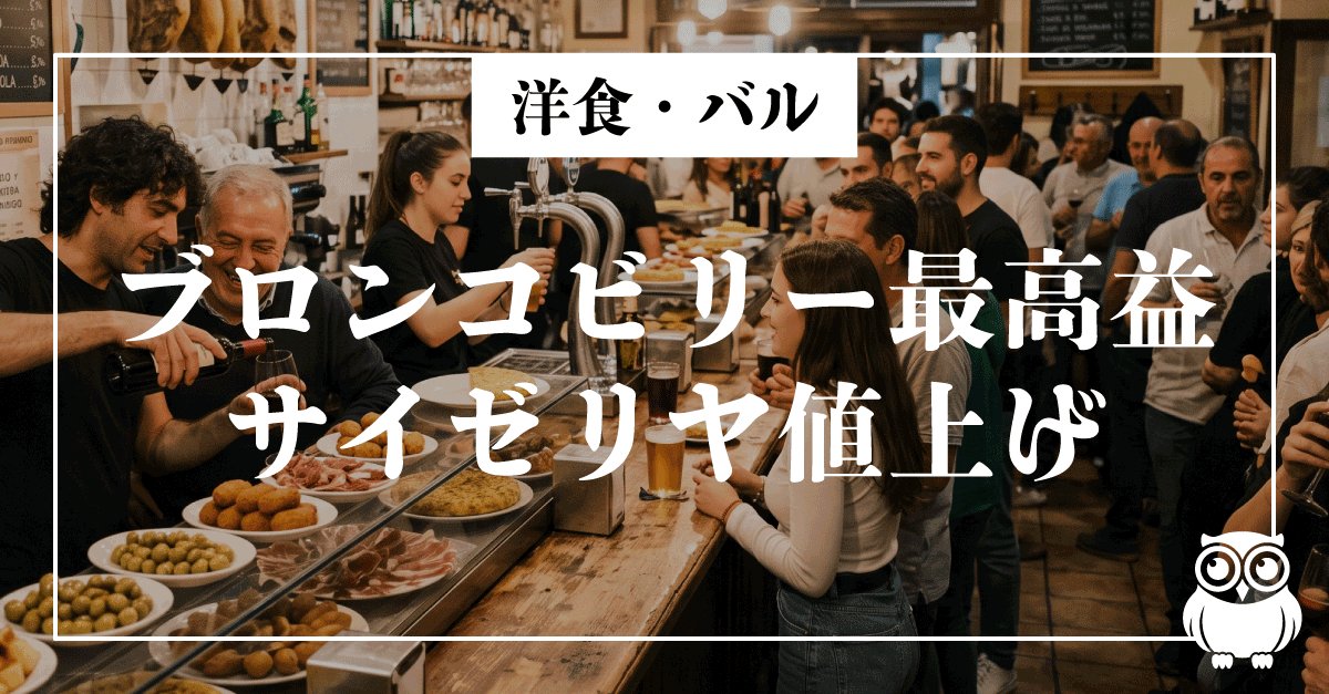 ブロンコビリー最高益とサイゼリヤ値上げが示す洋食業界の分岐点