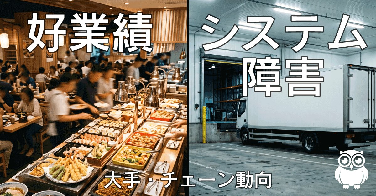 好業績とシステム障害、同じ週に露呈した外食の二面性